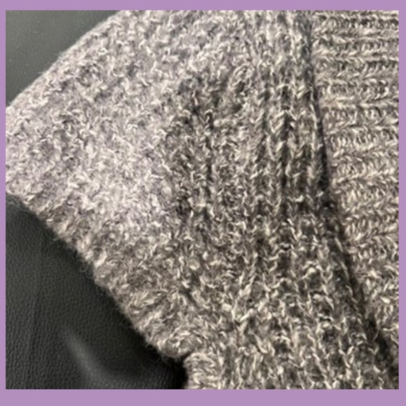 BRAND NEW! Kaisely size Medium lavender/grey cap sleeve knit sweater vest. - Picture 4 of 8